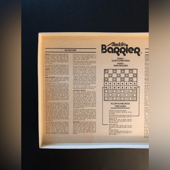 ALADDIN BARRIER BOARD GAME - VINTAGE - GAME OF TACTICAL MOMENTUM - Picture 8 of 13